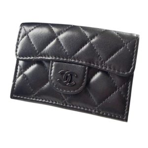 【CHANEL】マトラッセ・クラシック・フラップ・カードケース（キャビアスキン）・付属品完備・メンズ・レディース