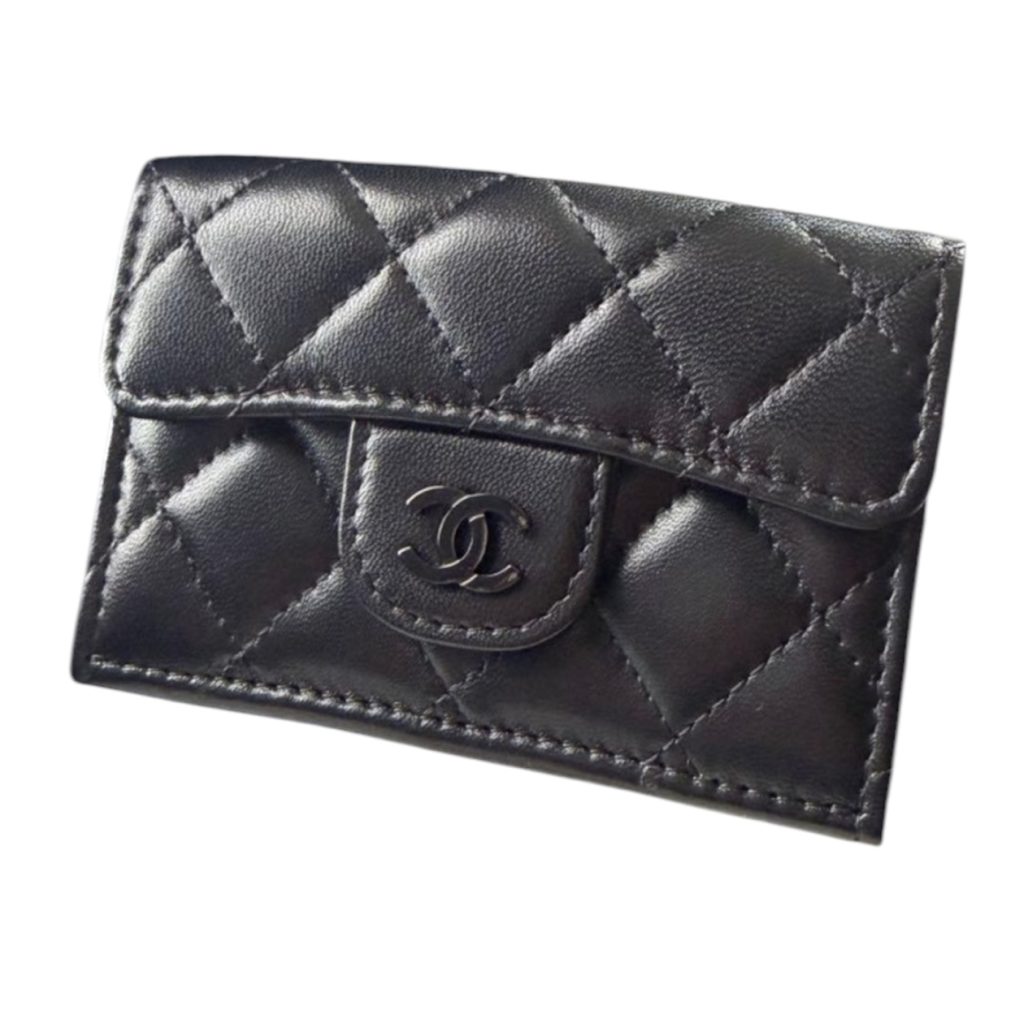 【CHANEL】マトラッセ・クラシック・フラップ・カードケース（キャビアスキン）・付属品完備・メンズ・レディース