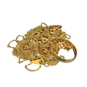 K18 まとめ 石なし ネックレス リング 18金 アクセサリー