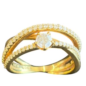 【貴金属買取強化中！】18金(K18）ダイヤモンド　リング(指輪）貴金属　アクセサリー　