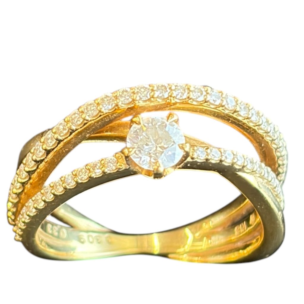 【貴金属買取強化中！】18金(K18）ダイヤモンド　リング(指輪）貴金属　アクセサリー　