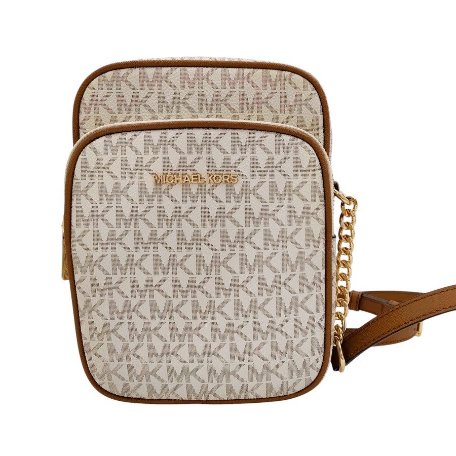Michael Kors  マイケルコース  MKシグネチャー柄 ジェットトラベルチェーン クロスボディバッグ
