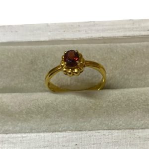 K18 18金 750 リング ガーネット 石付きリング アクセサリー 貴金属