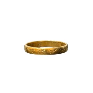 K18 リング 石なし 18金 アクセサリー