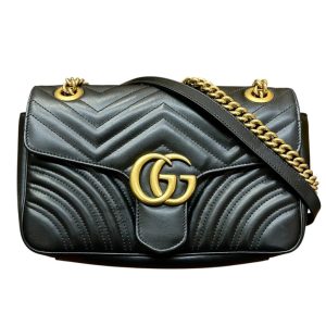 グッチ（GUCCI）GGマーモント キルティング スモール ショルダーバッグ 443497