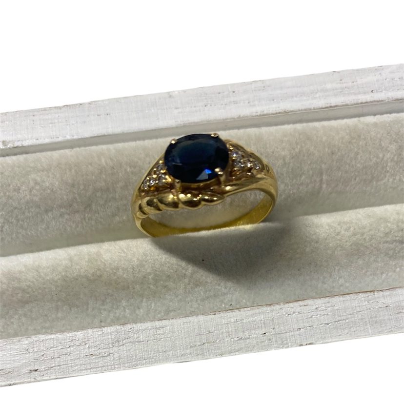 K18 18金 750 リング  サファイア 石付き ジュエリー アクセサリー 貴金属