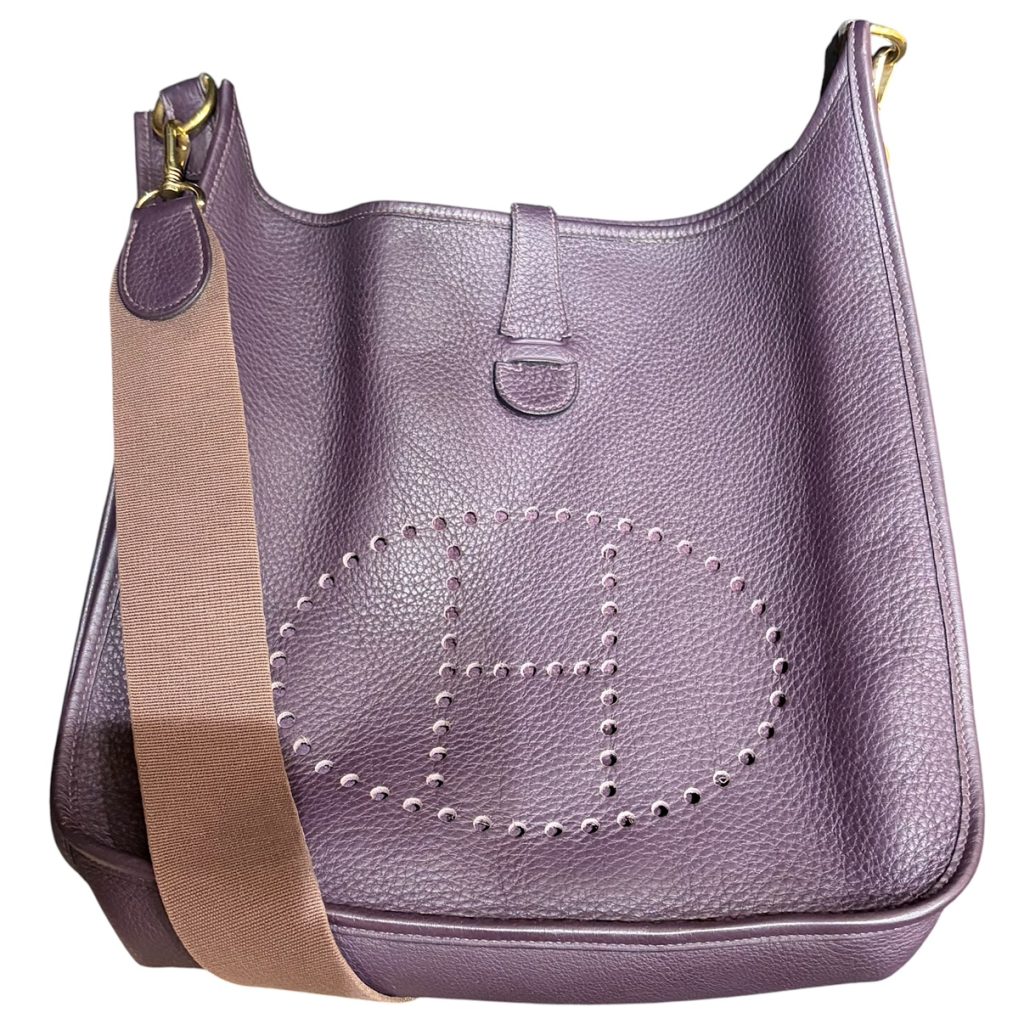 エルメス(Hermès) エヴリン3 GM ショルダーバッグ パープル
