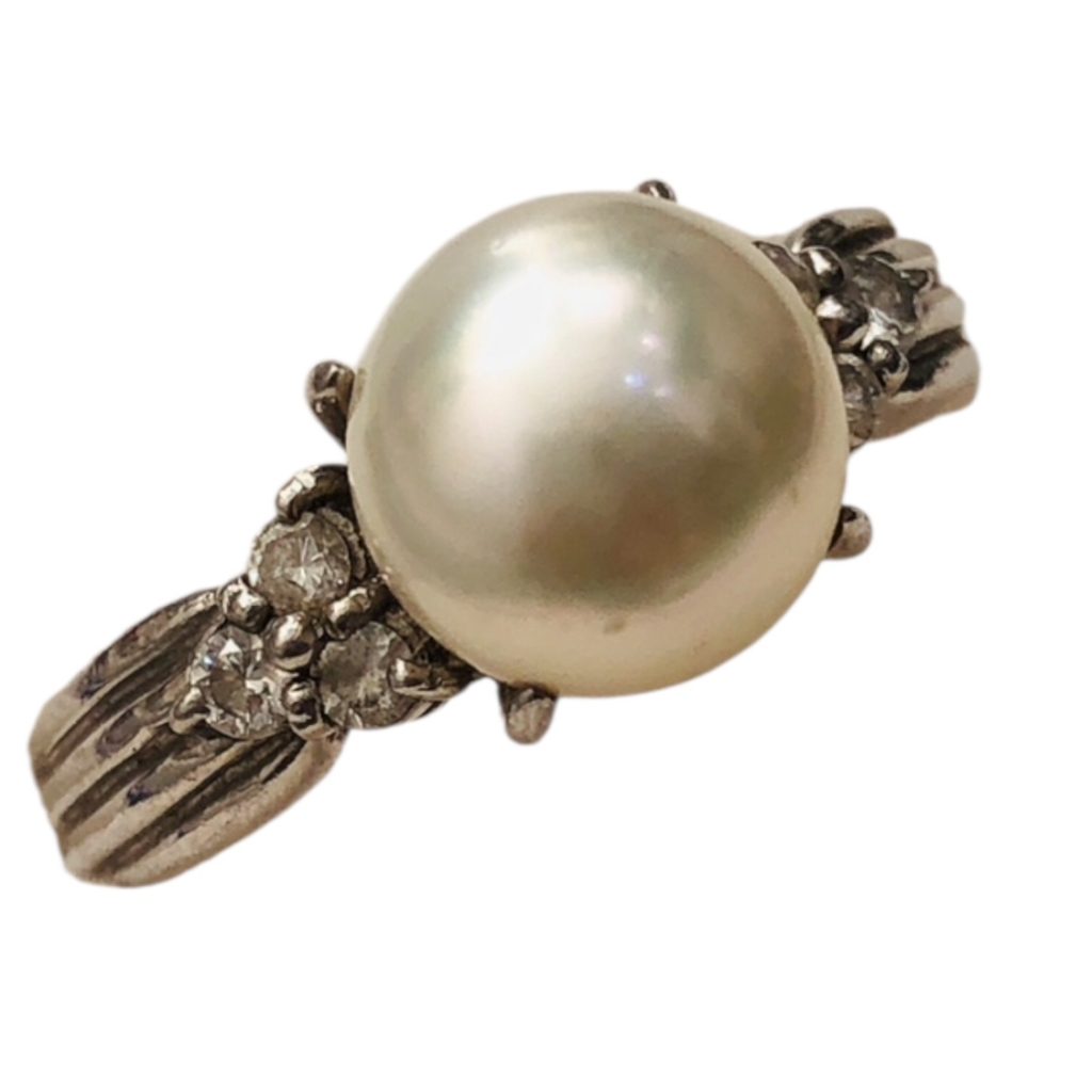 Pt900（プラチナ900）　パール5.5ct  リング