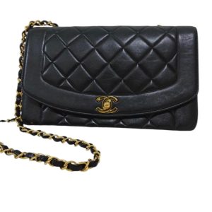 【シャネル CHANEL】マトラッセ・ラムスキン・ダイアナフラップ・チェーンショルダー・メンズ・レディース
