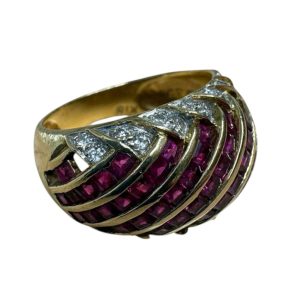 【貴金属買取強化中！】18金(K18）　リング(指輪）　ルビー　ダイヤモンド　貴金属　アクセサリー