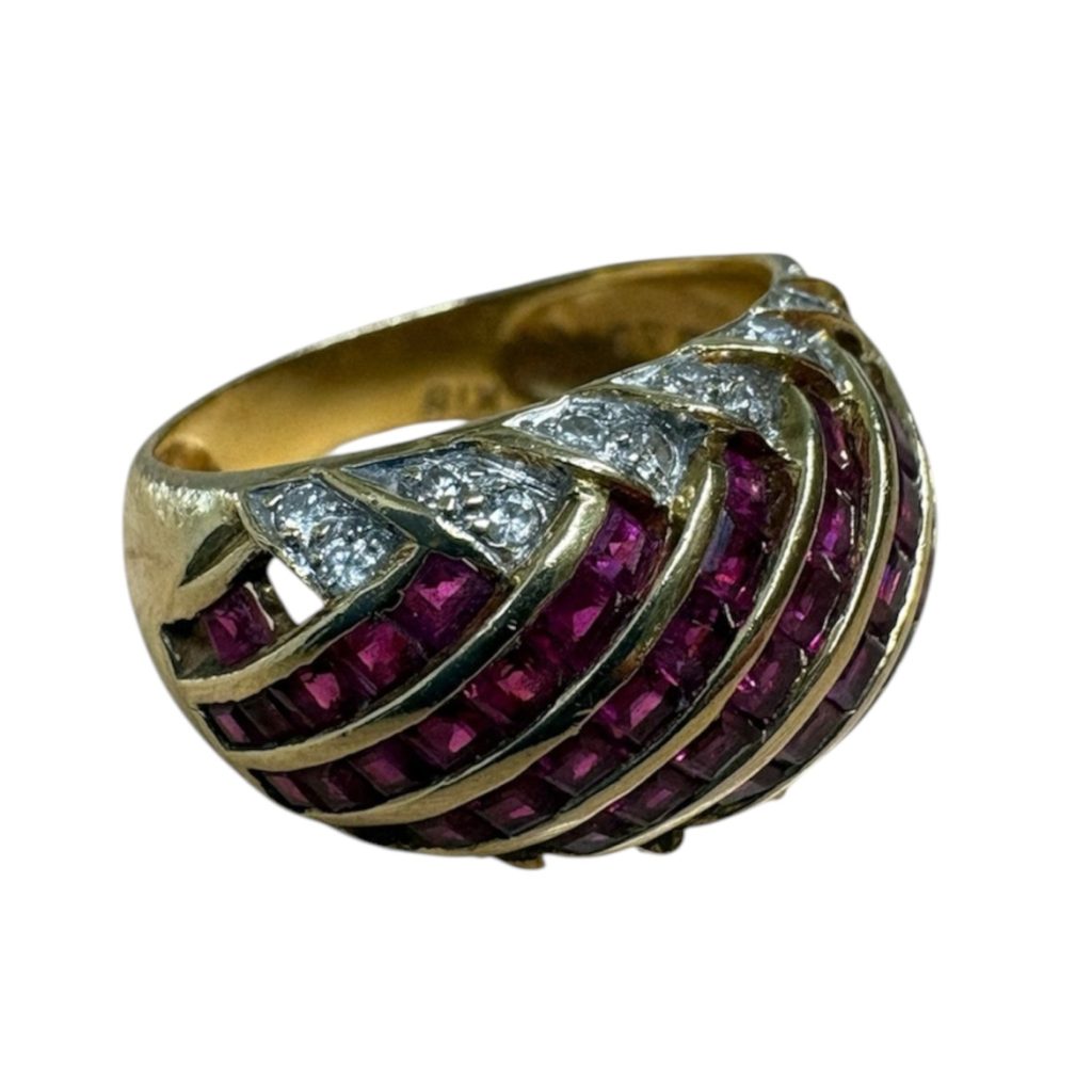 【貴金属買取強化中！】18金(K18）　リング(指輪）　ルビー　ダイヤモンド　貴金属　アクセサリー