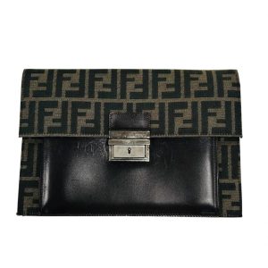 FENDI　ズッカ柄クラッチバッグ