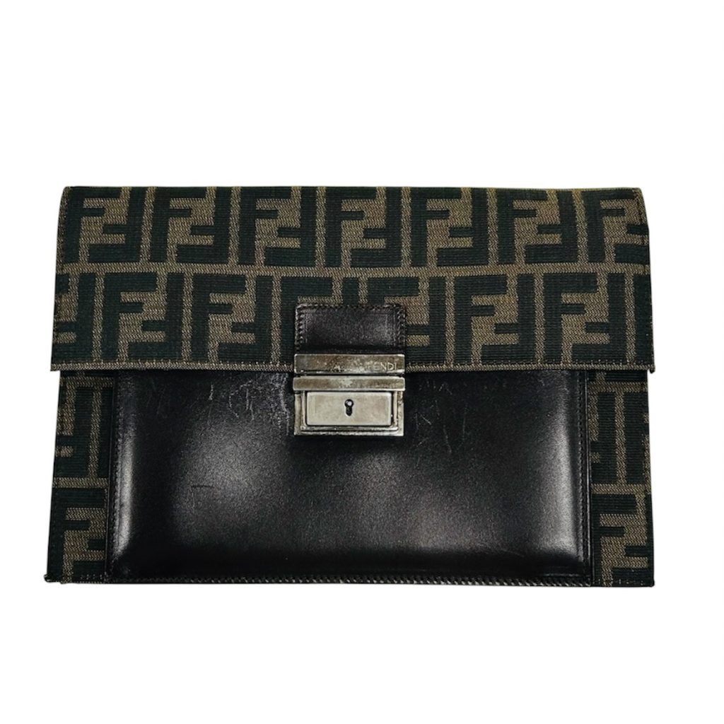 FENDI　ズッカ柄クラッチバッグ
