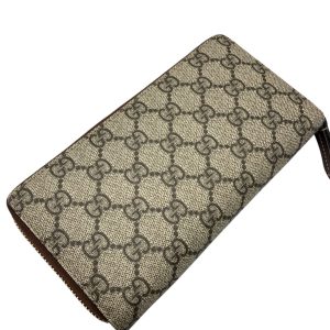 GUCCI（グッチ）　GGスプリーム　ラウンドファスナー長財布
