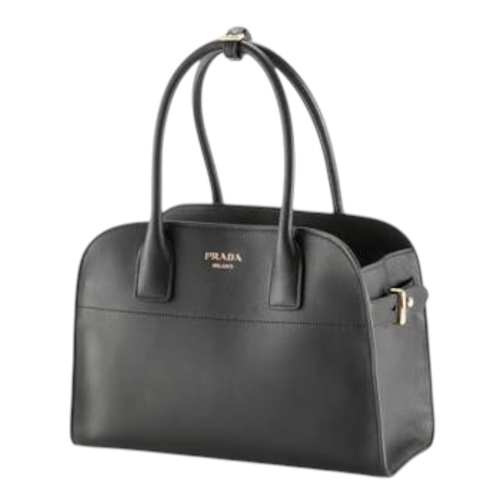 PRADA ミディアムソフトグレインレザー トートバッグ