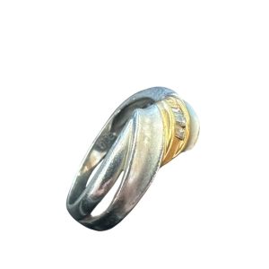 K18 Pt900 コンビ リング （指輪）