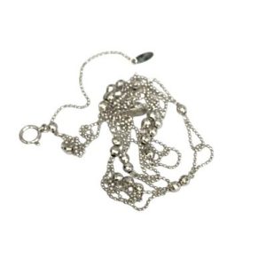 【貴金属】K18WG ホワイトゴールド ネックレス  アクセサリー