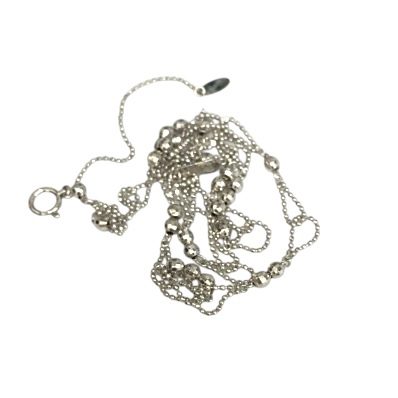 【貴金属】K18WG ホワイトゴールド ネックレス  アクセサリー