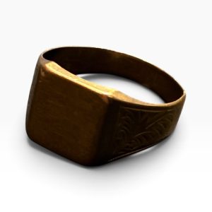 18金　シグネットリング