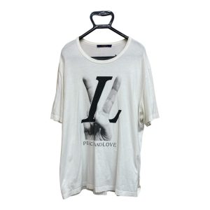 LOUIS VUITTON ルイ・ヴィトン peace and loveクルーネック Tシャツ トップス メンズ