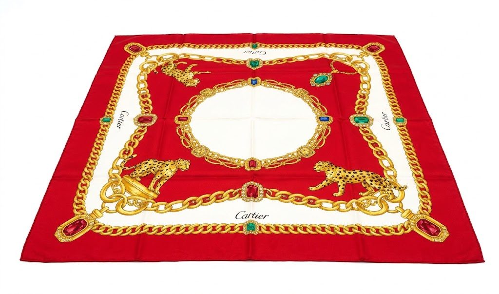 Cartier（カルティエ） シルクスカーフ