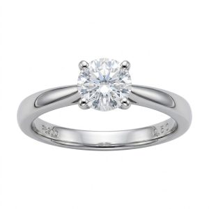 Pt900/プラチナ 一粒ダイヤモンド リング 0.5ct