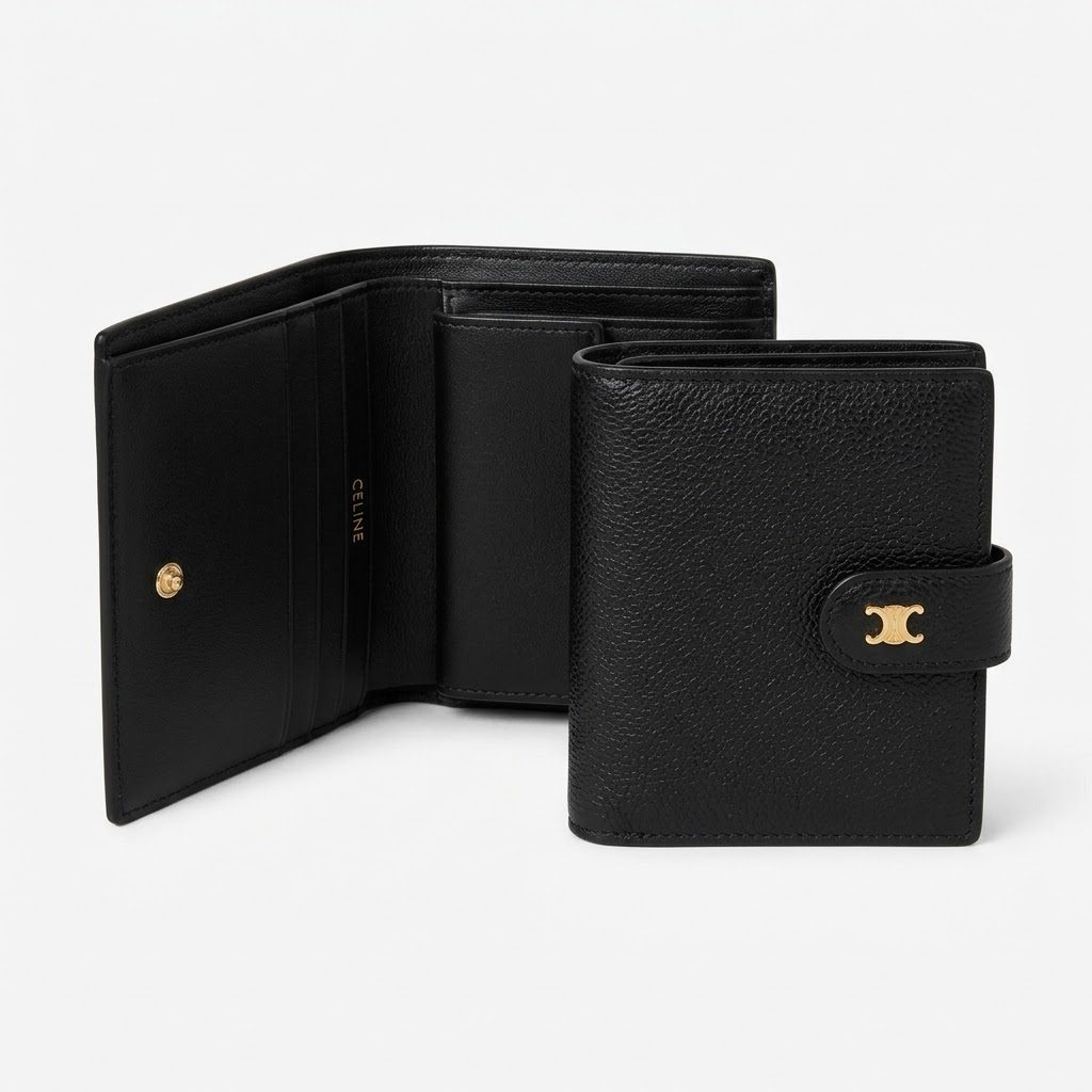 セリーヌ（CELINE）レザー 二つ折り財布