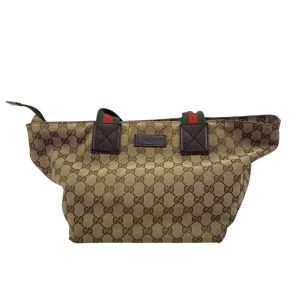 GUCCI グッチ GGキャンバス シェリーライン トートバッグ