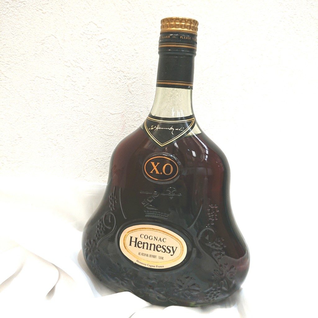 Hennessy X.O ヘネシー 金キャップ グレーンボトル ブランデー