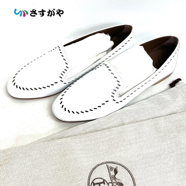 HERMES エルメス レザー ローファー シューズ 靴 ブランド