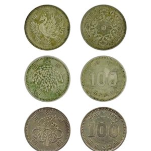 旧百円硬貨　(銀貨)　鳳凰　稲穂　東京五輪記念 おまとめ