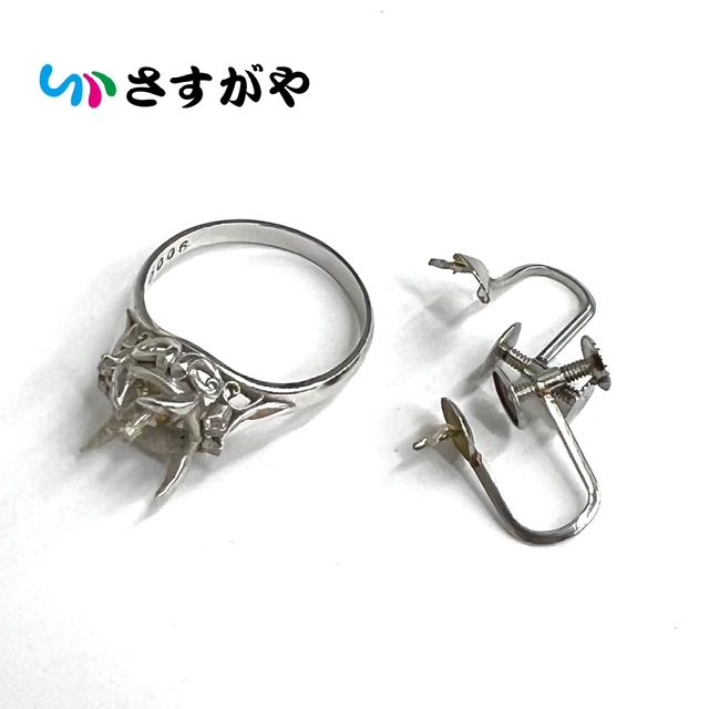 Pt900 プラチナ リング イヤリング アクセサリー