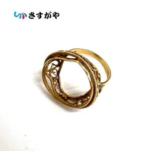 指輪 リング アクセサリー K18 金 破損リング