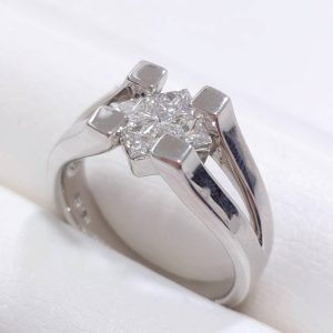 Pt900 プラチナ ダイヤモンド リング 指輪 アクセサリー