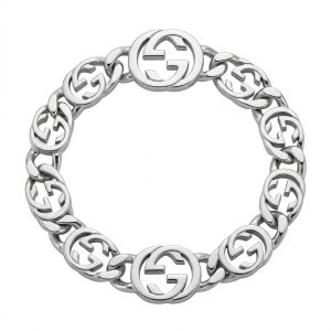 【GUCCI】グッチ インターロッキングG シルバーブレスレット