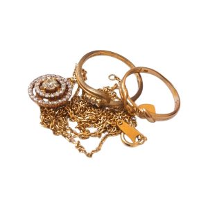 【K18 まとめ】18金・メレダイヤ・トップ・ネックレス・リング・指輪・貴金属・アクセサリー