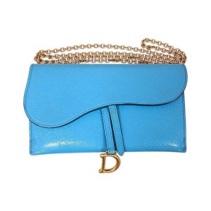 【Dior】ディオール・サドル ロングウォレット ゴートスキン チェーンウォレット・ブランド財布