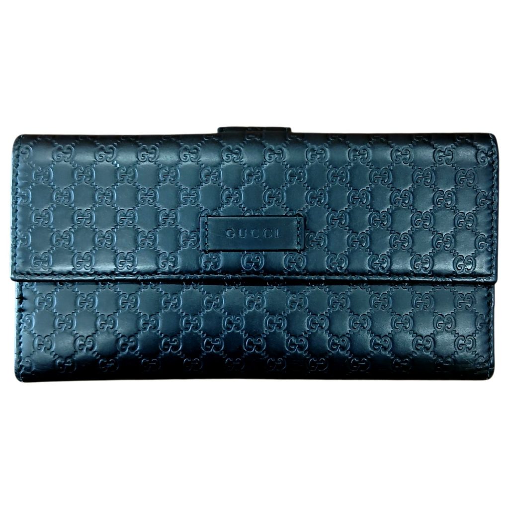 GUCCI（グッチ）のマイクログッチシマ レザー長財布