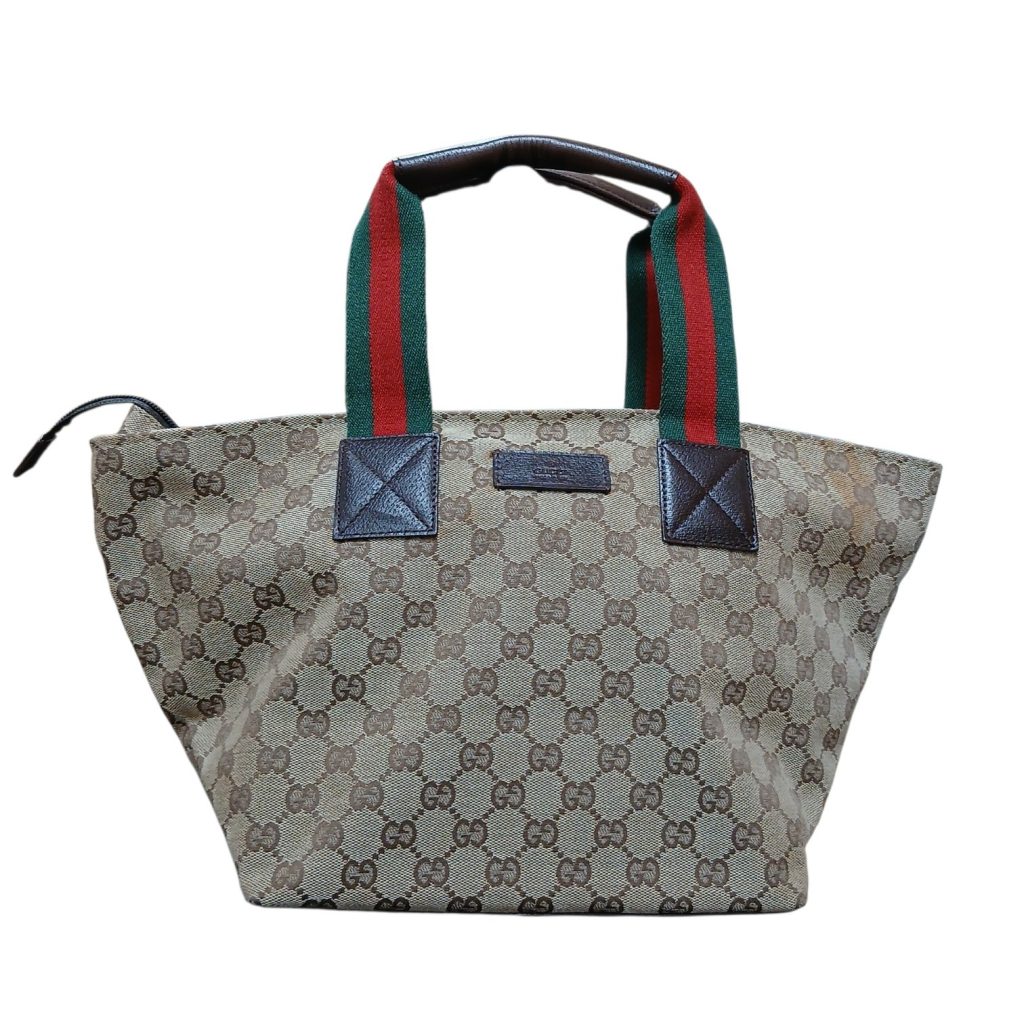 【GUCCIバッグ】グッチ・GGキャンバス シェリーライン トートバッグ・131230・ブランドバッグ・ハンドバッグ・メンズ・レディース