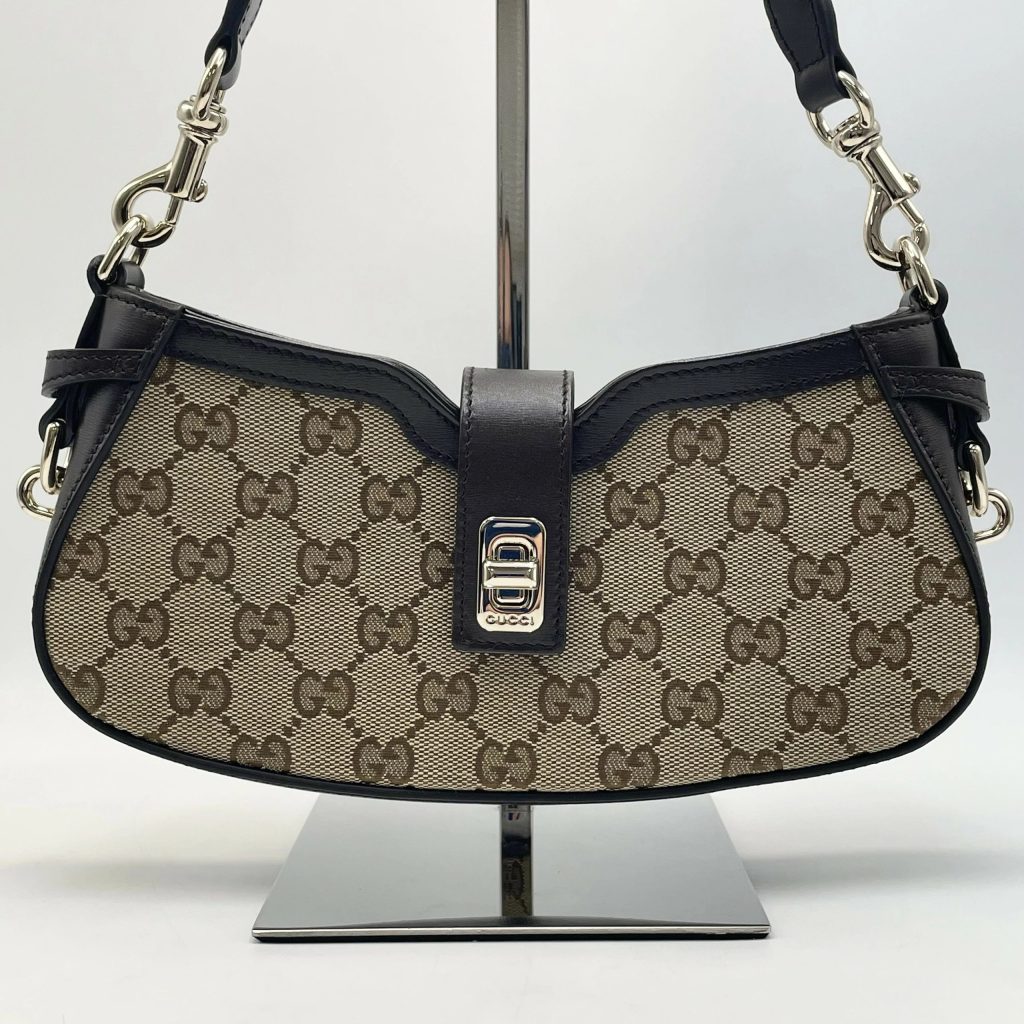 GUCCI グッチ GGキャンバス ムーンサイド ショルダーバッグ｜前橋市箱田町
