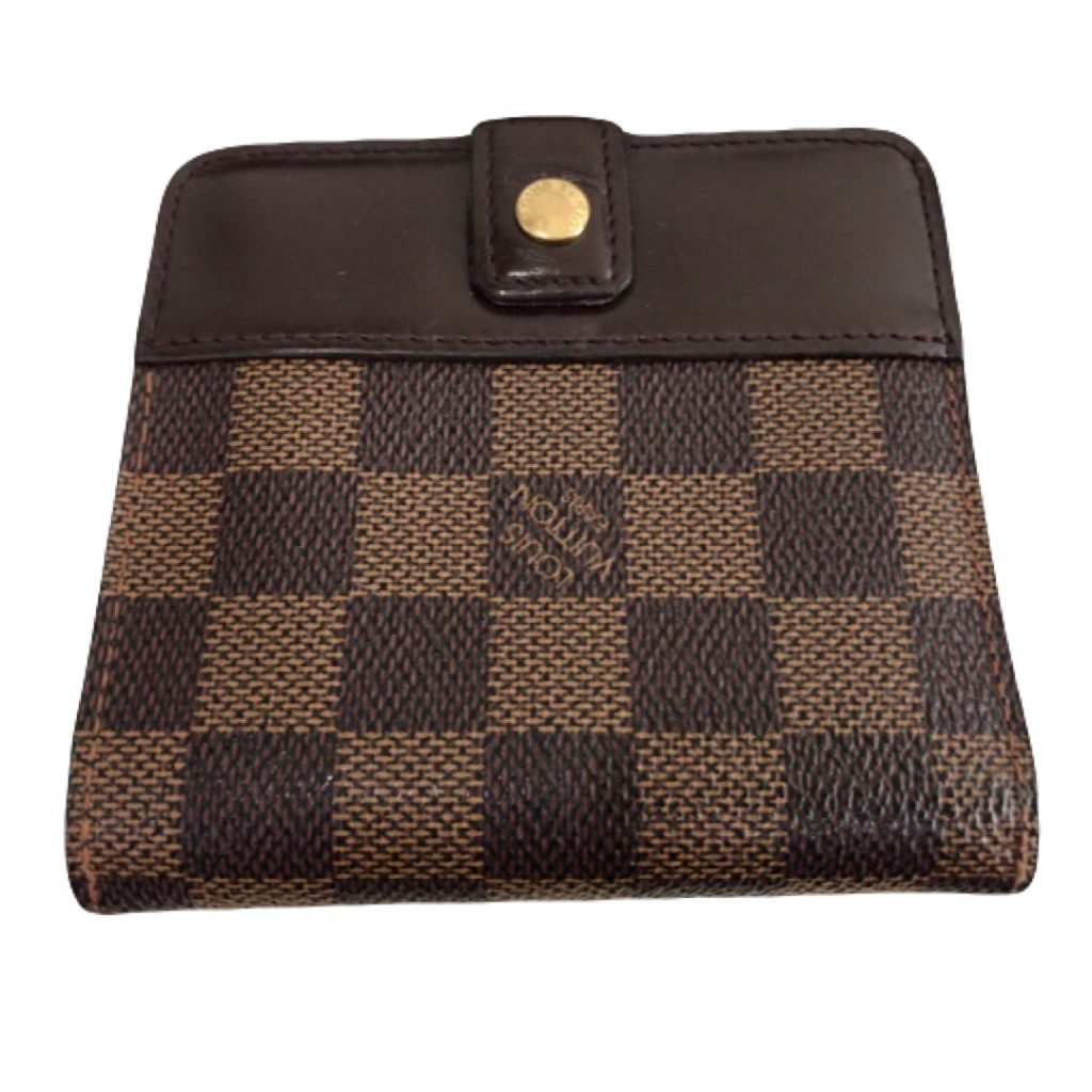 LOUIS VUITTON（ルイ・ヴィトン）の「ダミエ・エベヌ コンパクト・ジップ」