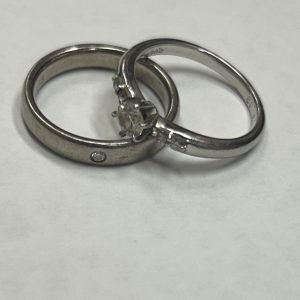 K18WGリング　Pt950ダイヤモンド付きリング 買取