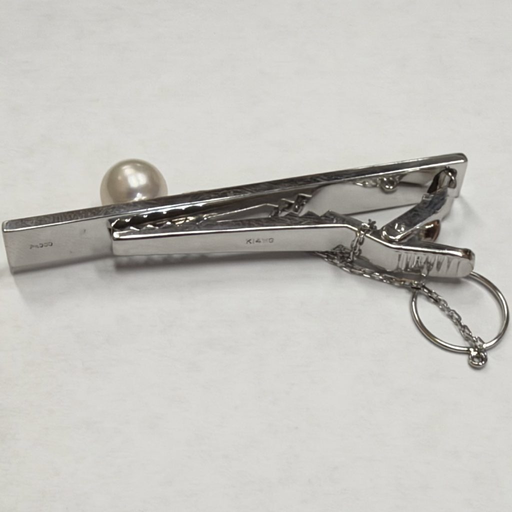K14WG Pt900コンビ　ネクタイピン　買取り