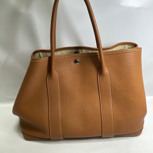 ブランド品の高価買取ならさすがや！|羽村市双葉町| HERMES エルメス ガーデンパーティ PM ネゴンダ ゴールド  トートバッグ
