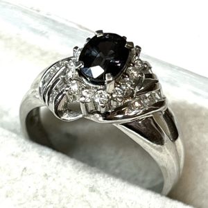 Pt900 プラチナ900 アメシスト メレダイヤモンド リング 指輪 アクセサリー