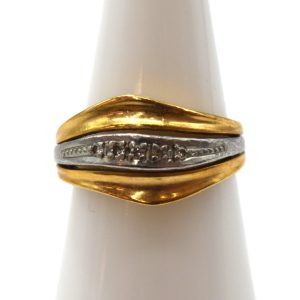 【三沢市】K18 Pt900 メレダイヤ リングをお買取り致しました！