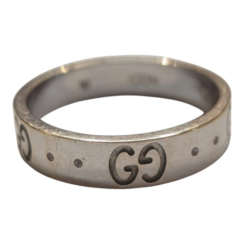 GUCCI グッチ アイコンリング K18WG 18金ホワイトゴールド