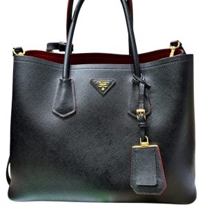 PRADA プラダ ドゥーブレ サフィアーノ レザー ラージバッグ　札幌市 東区 元町