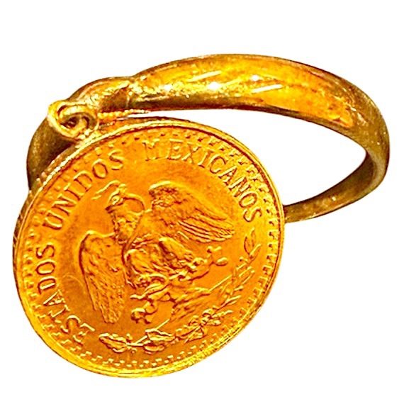 メキシコ金貨 コインリング