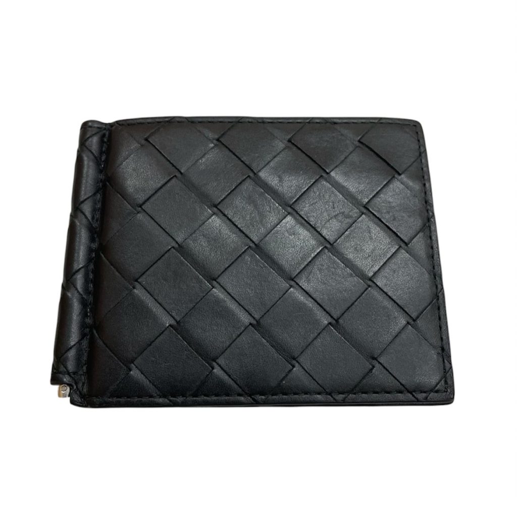 BOTTEGA VENETA ボッテガヴェネタ イントレチャート マネークリップ 二つ折り財布